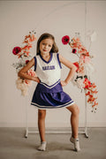 Personalized 3 Piece Cheer Uniform Set With Custom Team Color And Name NO RHINESTONES