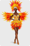 Deposit Feather Pheonix dress 2/3