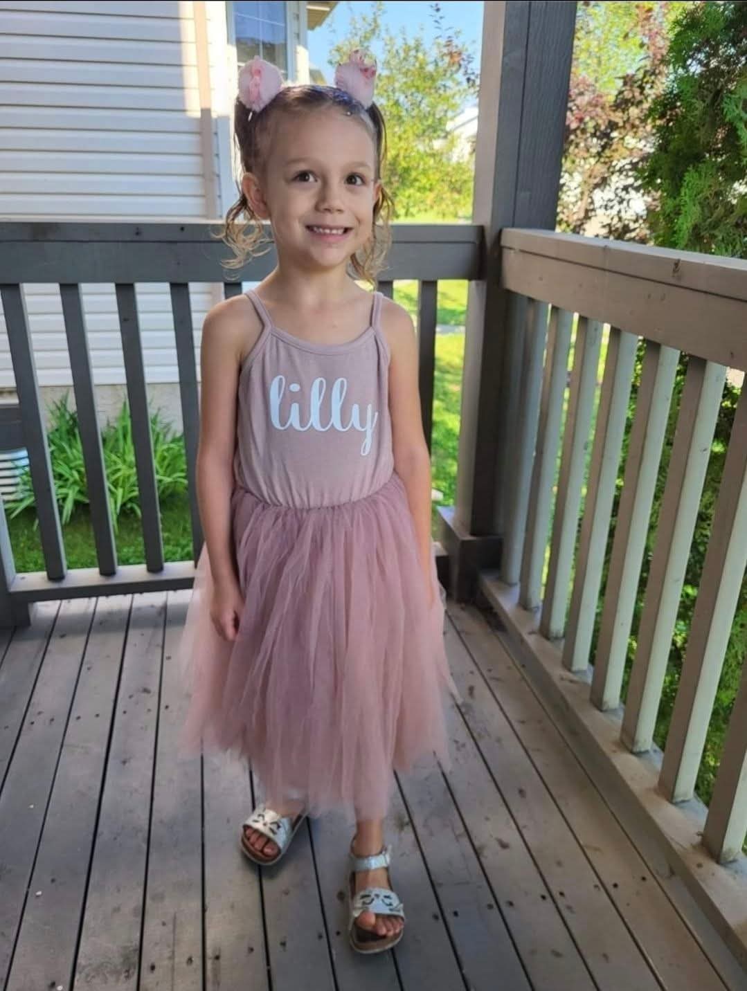 Personalized Name Tutu Dress For Kids In Multiple Colors