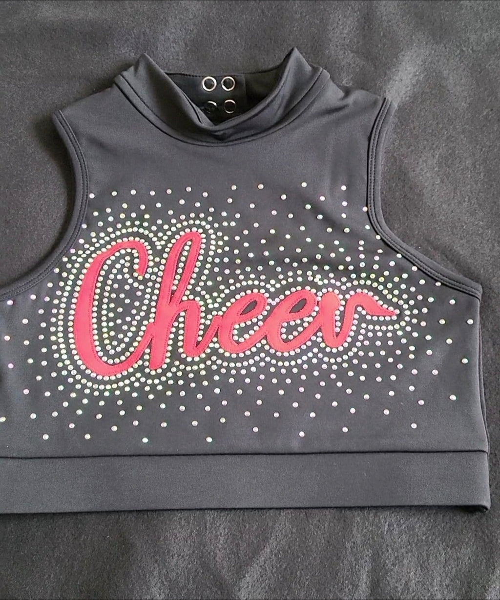 Custom Dance Cheer Couture glam Rhinestone Detailing activewear