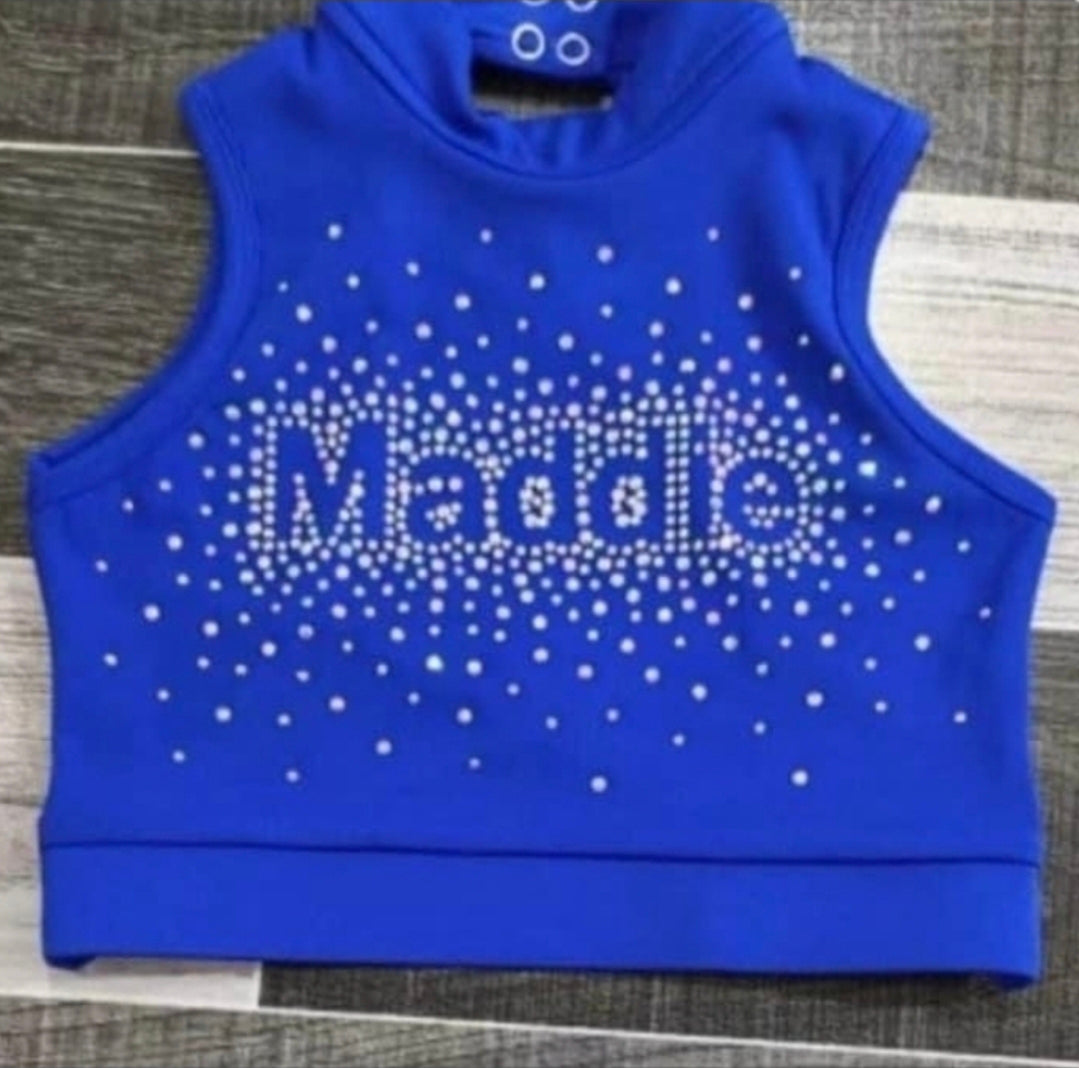 Custom Dance Cheer Couture glam Rhinestone Detailing activewear