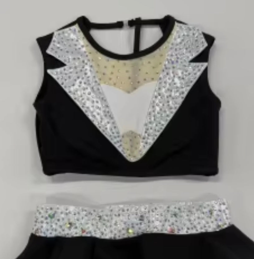 Custom Black and White Costume + Accessories