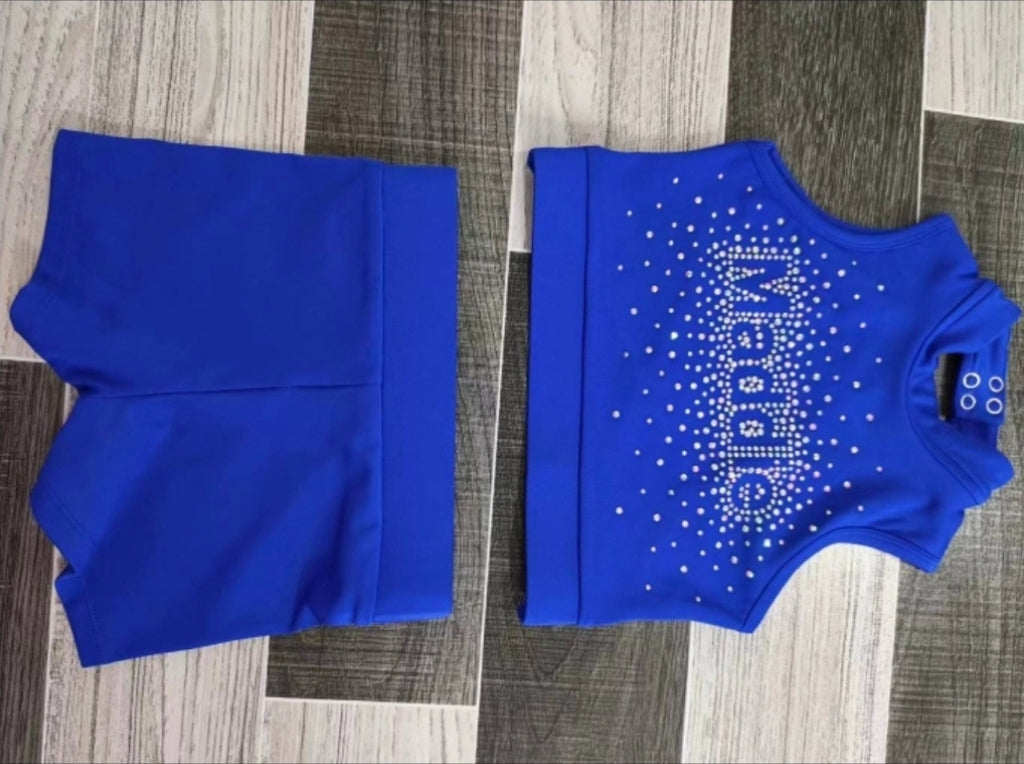 Custom Dance Cheer Couture glam Rhinestone Detailing activewear